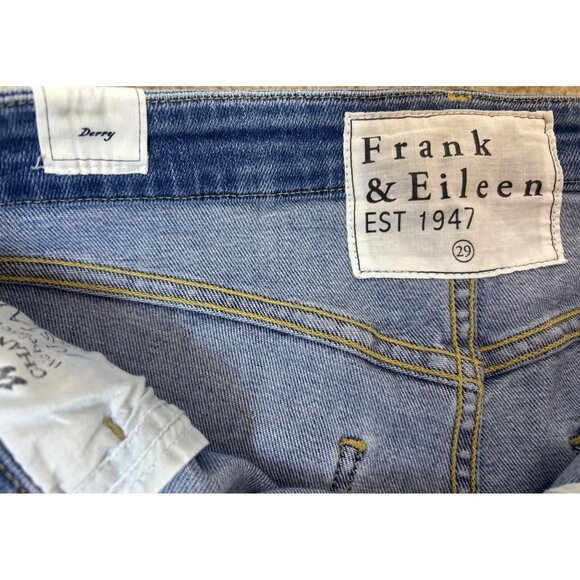 Frank & Eileen Derry Signature Ankle Jeans High Rise Raw Hem Medium Wash Size 29 - Picture 12 of 14